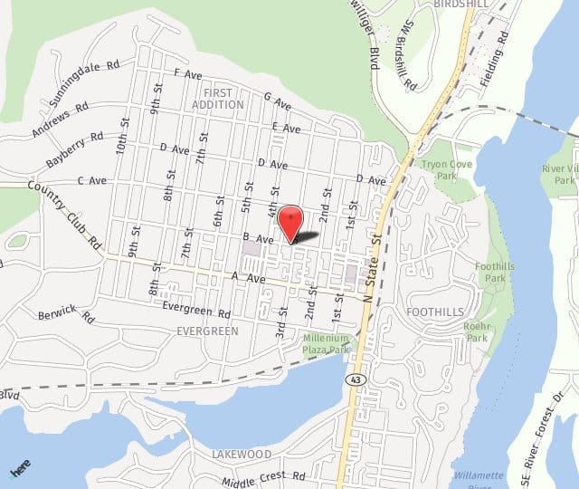 Location Map: 311 B Ave Lake Oswego, OR 97034