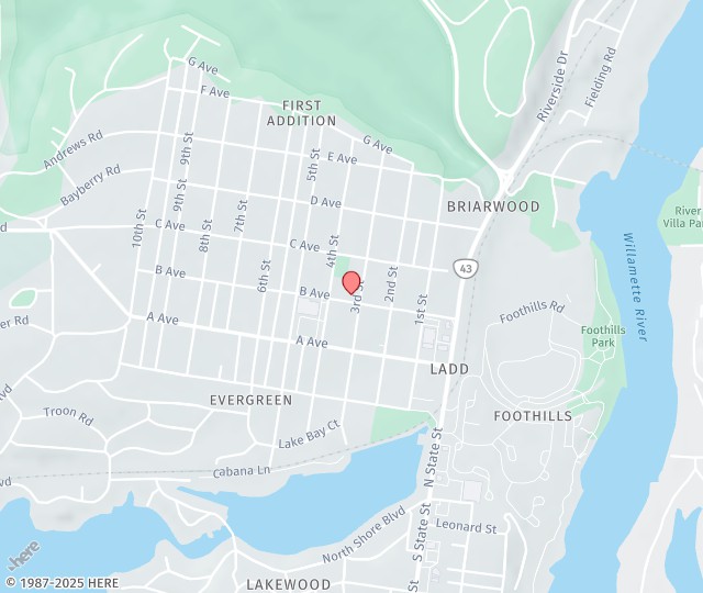 Location Map: 311 B Ave Lake Oswego, OR 97034